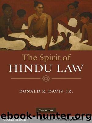 The Spirit of Hindu Law by Jr. Davis