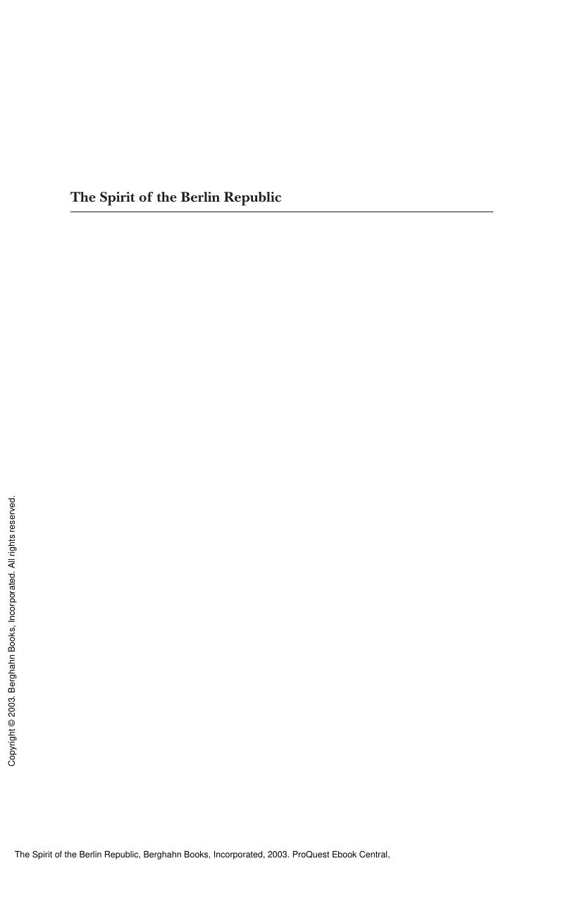 The Spirit of the Berlin Republic by Dieter Dettke