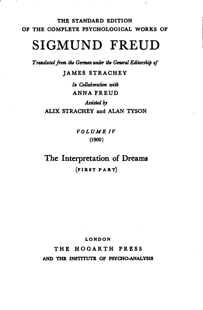 The Standard Edition of The Complete Psychological Works of Sigmund Freud by Sigmund Freud; James Strachey (Tr.)