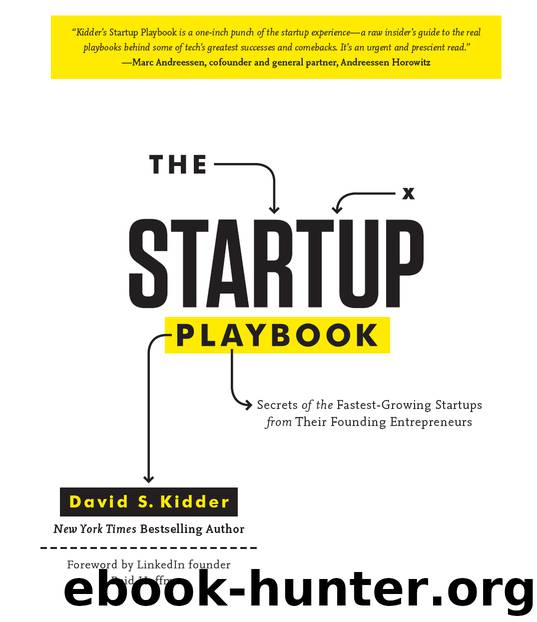The Startup Playbook by David S. Kidder