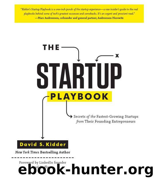 The Startup Playbook by Kidder David