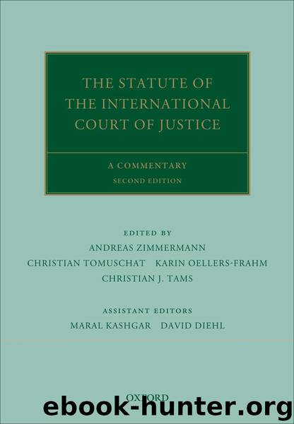 The Statute of the International Court of Justice by Andreas Zimmermann
