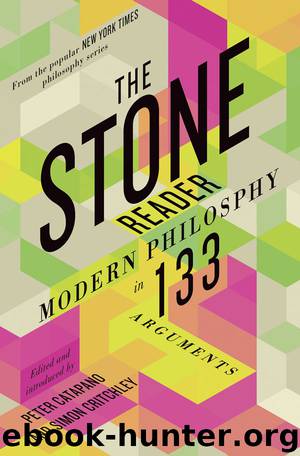 The Stone Reader by Peter Catapano & Simon Critchley