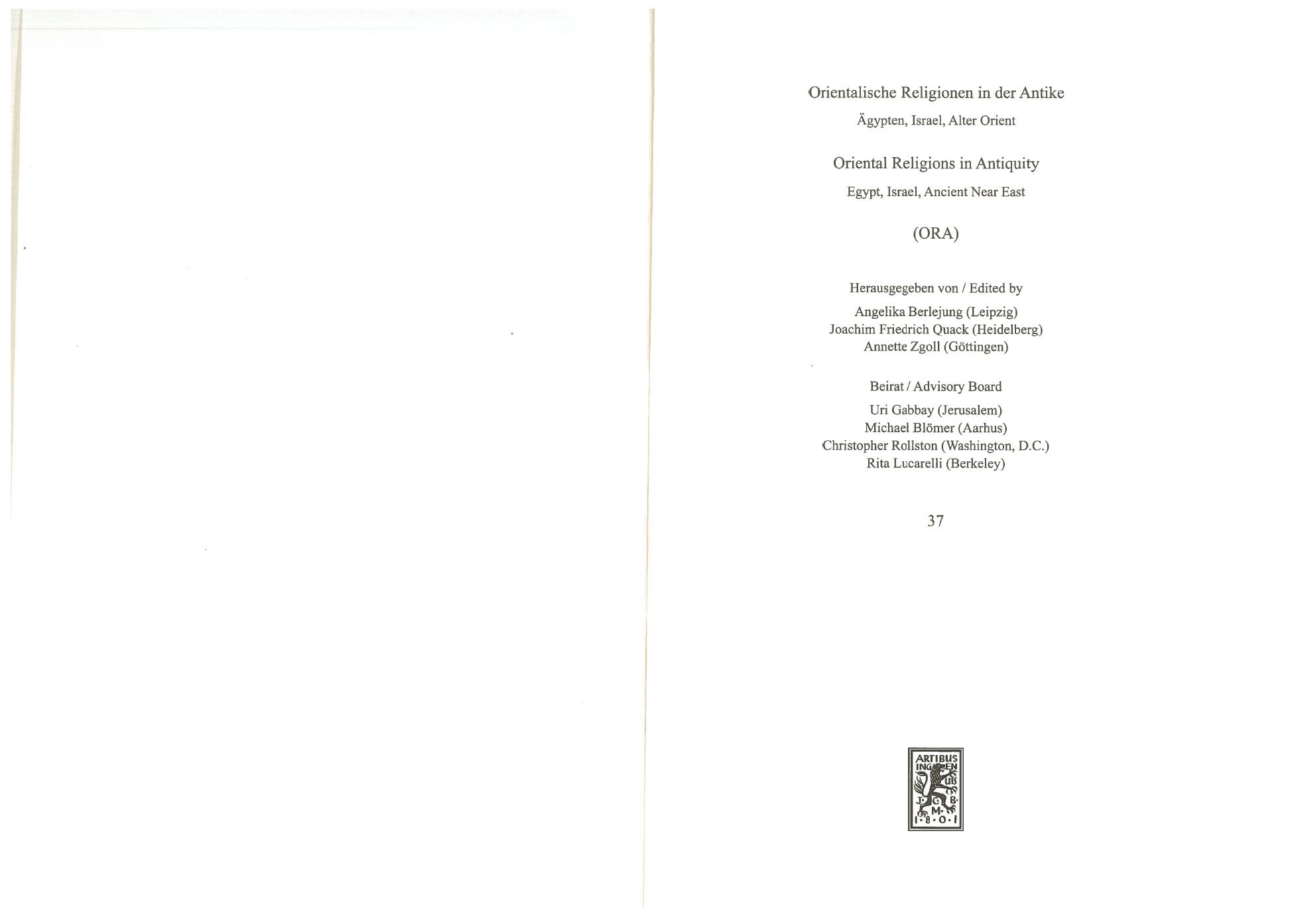 The Storm-God and the Sea: The Origin, Versions, and Diffusion of a Myth throughout the Ancient Near East by Noga(h) Ayali-Darshan; translated by Liat Keren