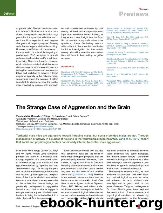 The Strange Case of Aggression and the Brain by Vinicius M.A. Carvalho & Thiago S. Nakahara & Fabio Papes