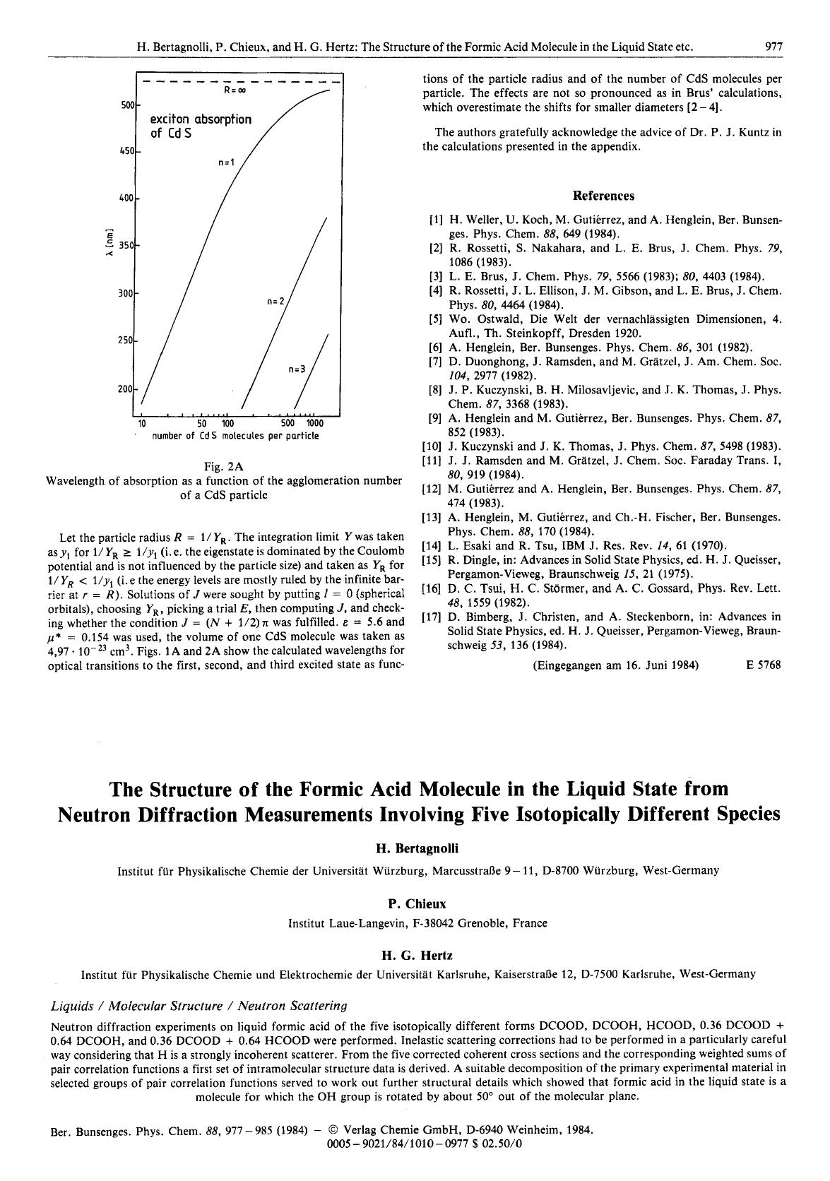 The Structure of the Formic Acid Molecule in the Liquid State from Neutron Diffraction Measurements Involving Five Isotopically Different Species by Unknown