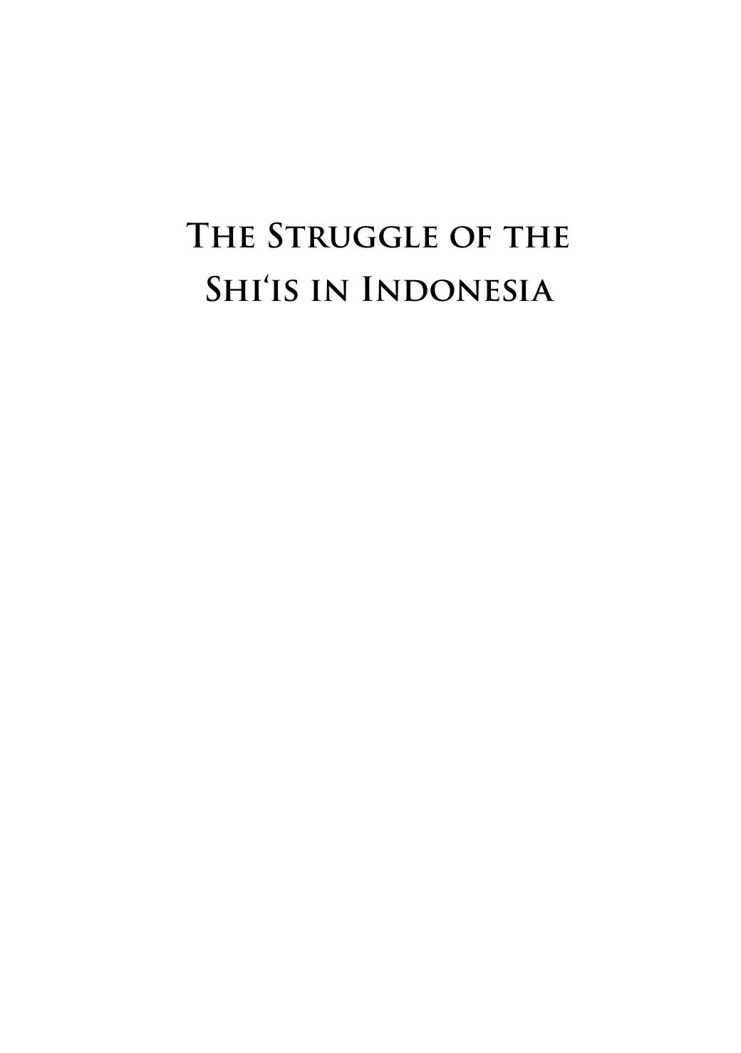 The Struggle of the Shiâis in Indonesia by Z Zulkifli