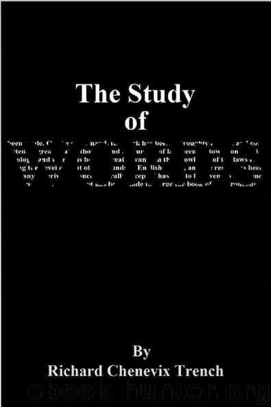 The Study of Words by Richard Chenevix Trench