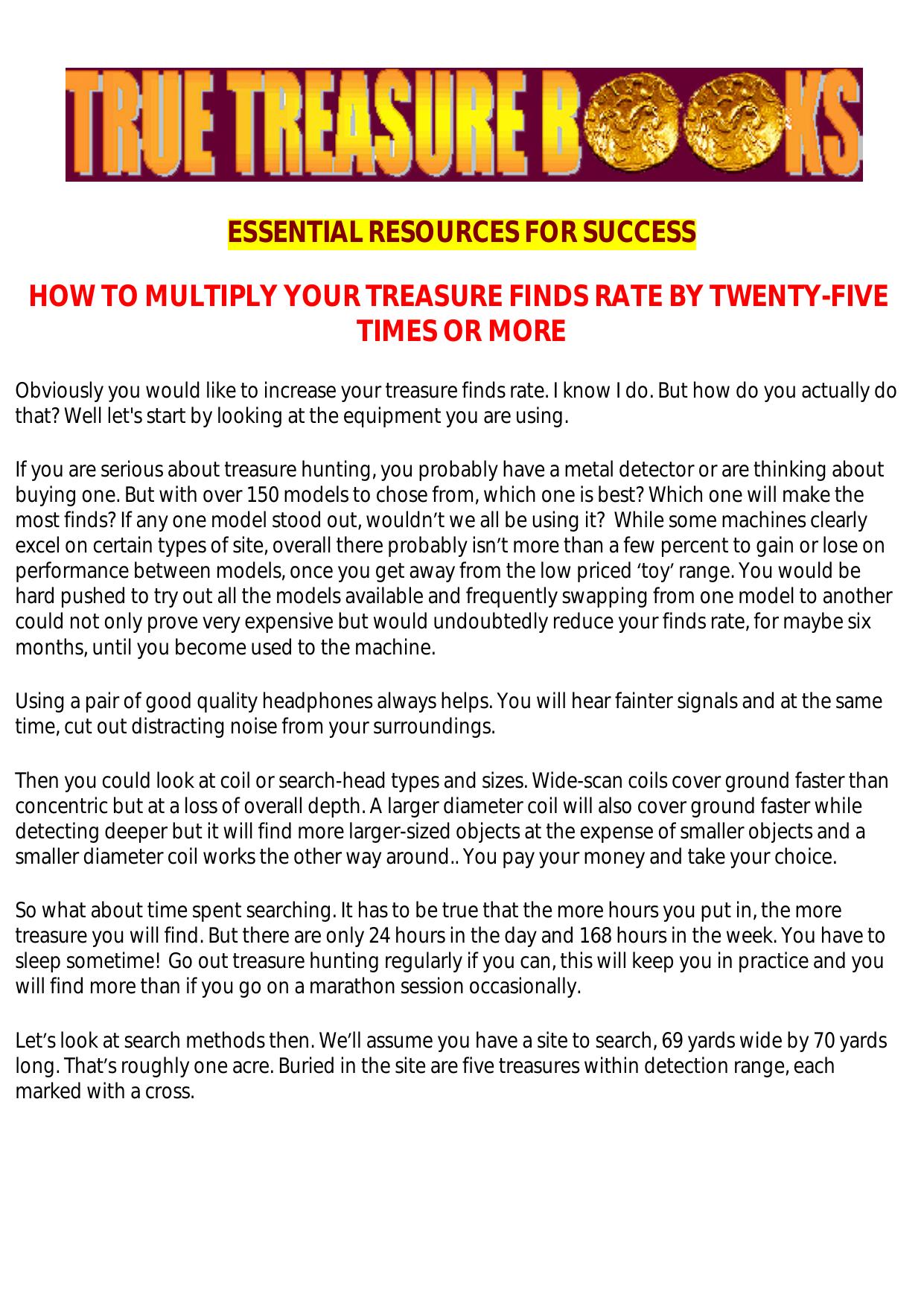 The Successful Treasure Hunter's Manual. by Best of Kuszter's Collection