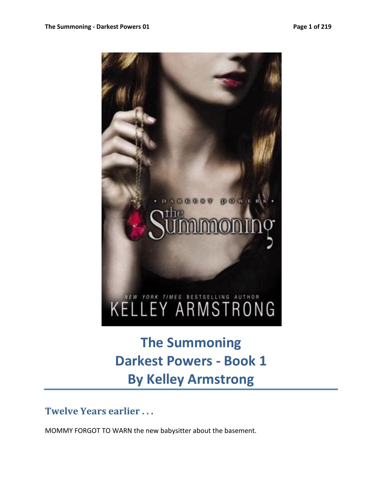 The Summoning by Kelley Armstrong