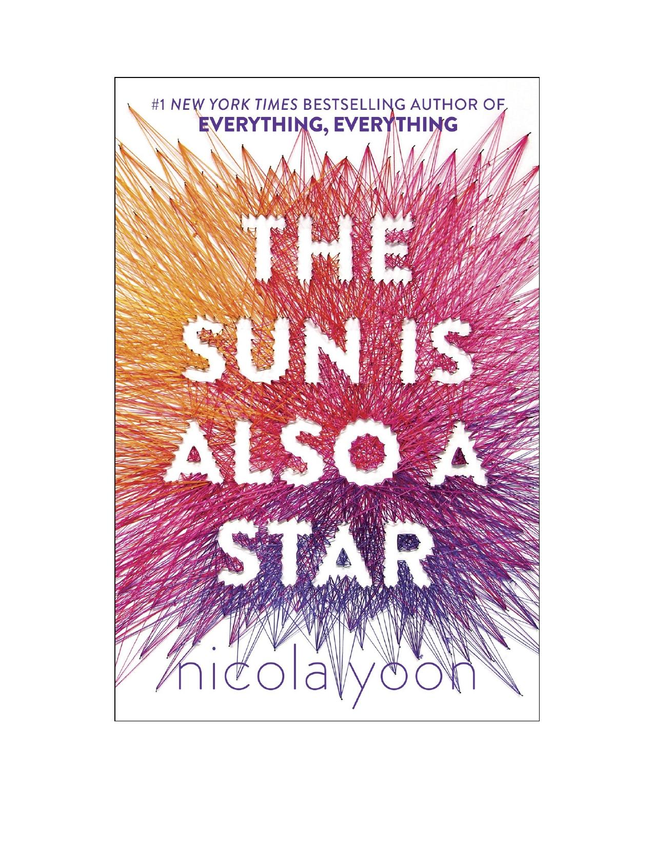 The Sun Is Also a Star by Nicola Yoon