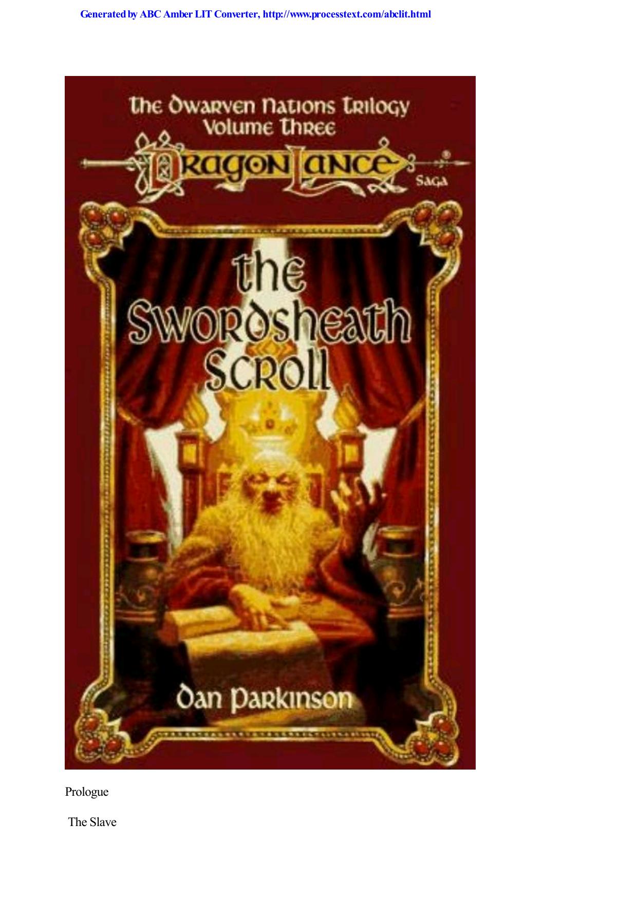 The Swordsheath Scroll by Dan Parkinson