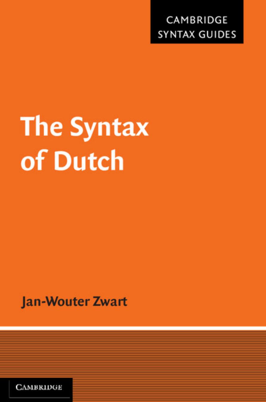 The Syntax of Dutch by Jan-Wouter Zwart