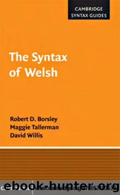 The Syntax of Welsh by ROBERT D. BORSLEY MAGGIE TALLERMAN and DAVID WILLIS