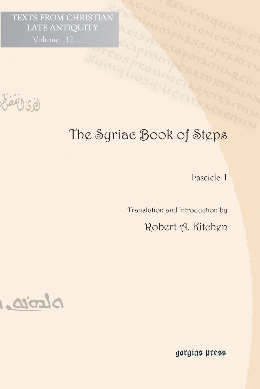 The Syriac Book of Steps 1 by Unknown