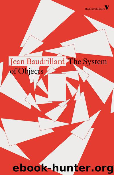 The System of Objects by Jean Baudrillard