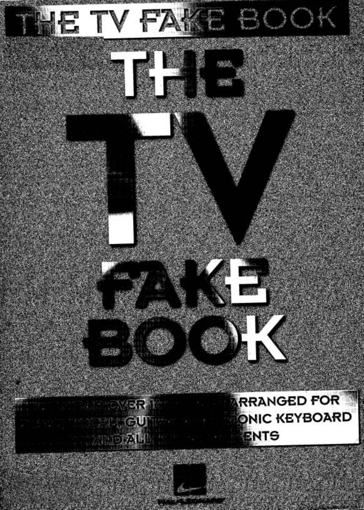 The TV Fakebook by Hal Leonard