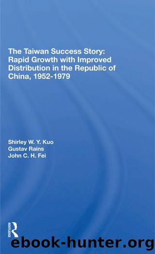 The Taiwan Success Story: Rapid Growith With Improved Distribution in the Republic of China, 1952-1979 by Shirley W Y Kuo & Gustav Ranis