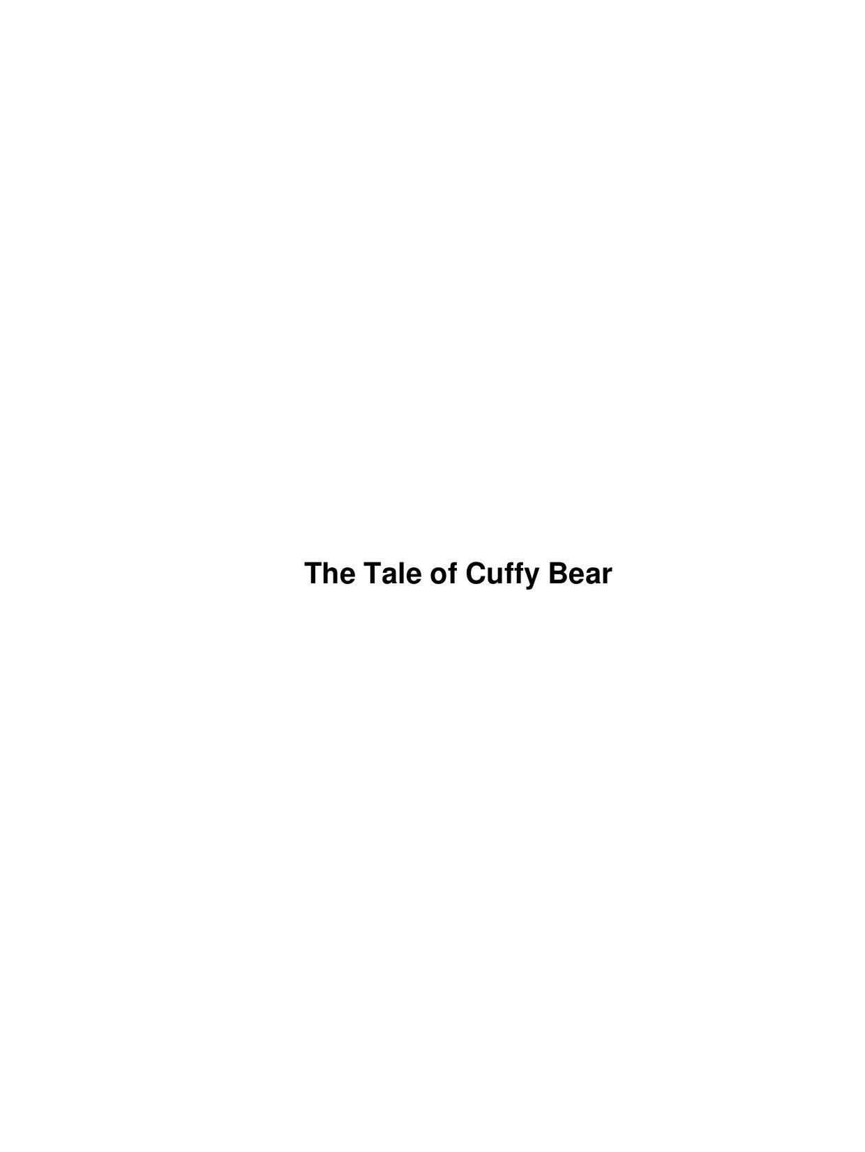 The Tale of Cuffy Bear by Unknown