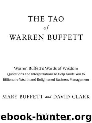 The Tao of Warren Buffett by Mary Buffett