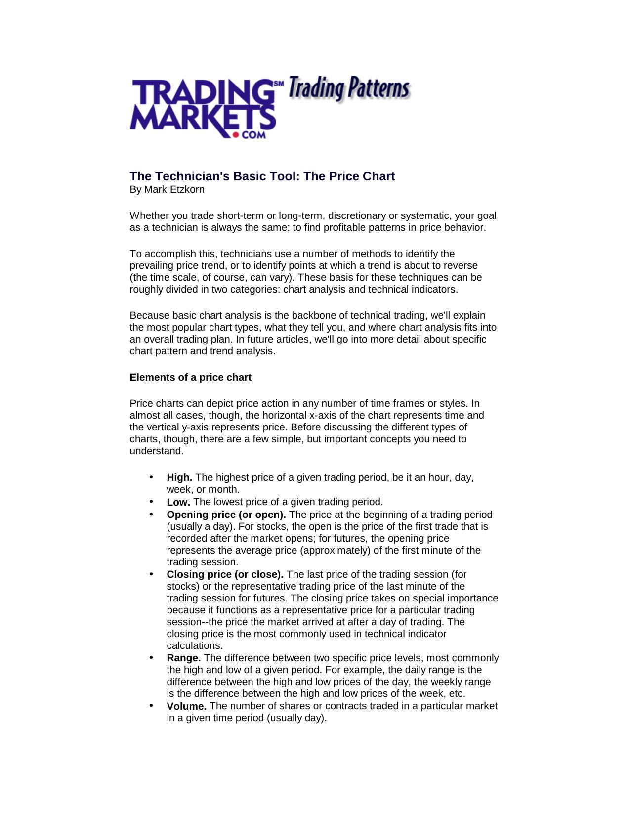 The Technician's Basic Tool The Price Chart by Sri 0028 -(pdf)