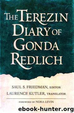 The Terezin Diary of Gonda Redlich by Gonda Redlich