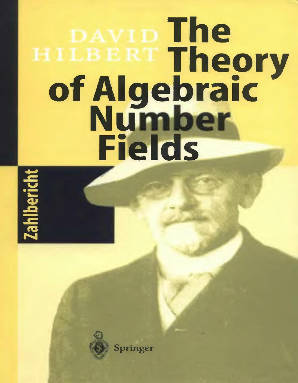 The Theory of Algebraic Number Fields by David Hilbert