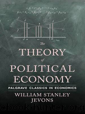 The Theory of Political Economy (Palgrave Classics in Economics) by William Stanley Jevons