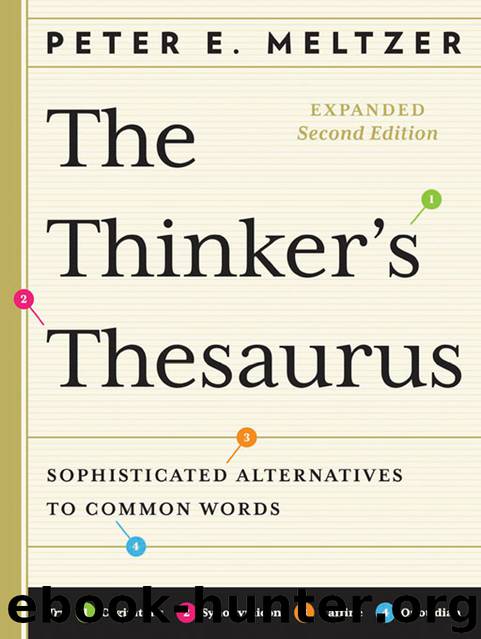 The Thinker's Thesaurus by Peter E. Meltzer