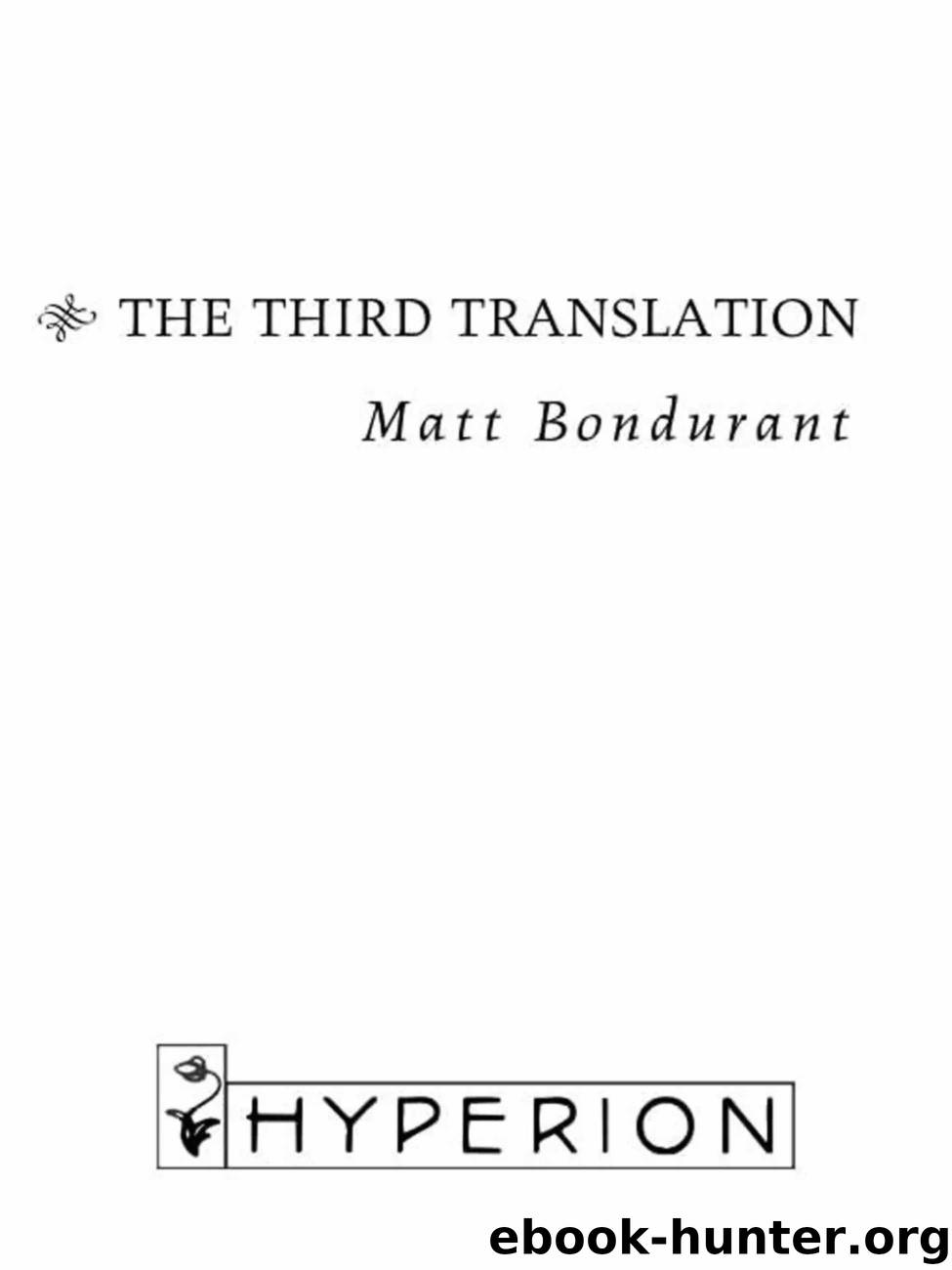 The Third Translation by Author
