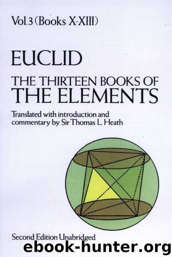 The Thirteen Books of the Elements, Volume 3 by Euclid