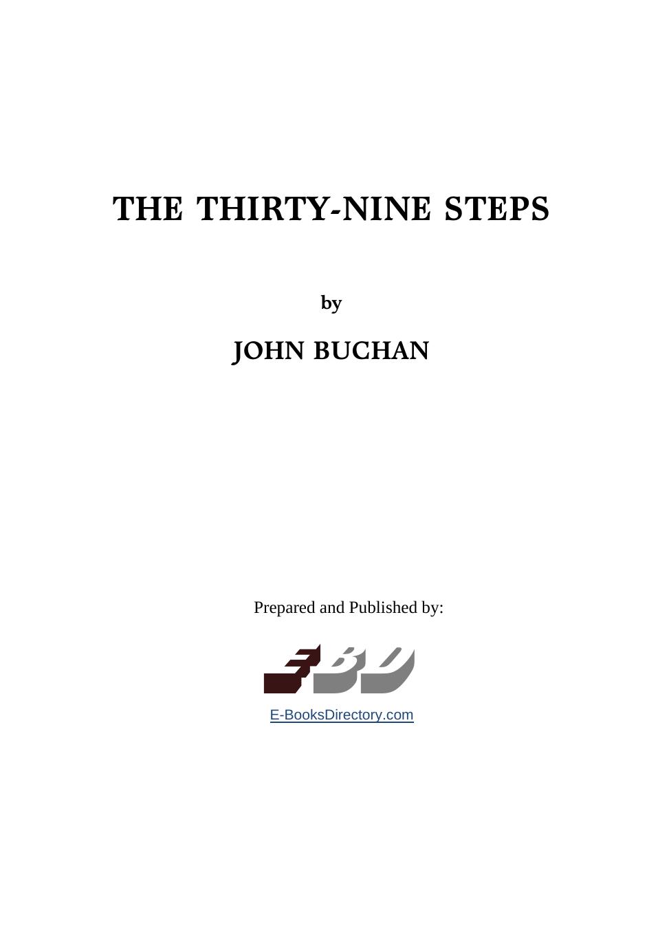 The Thirty-Nine Steps by John Buchan
