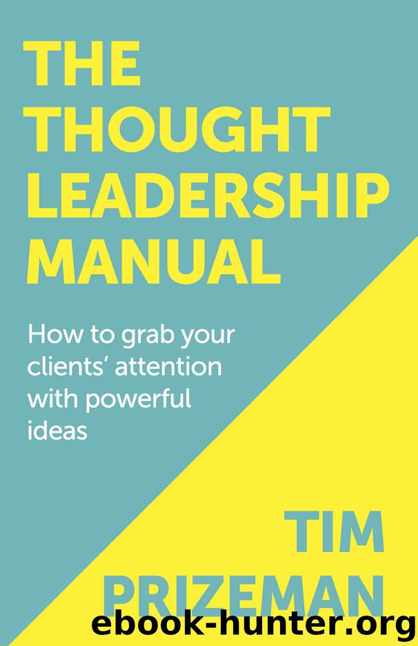 The Thought Leadership Manual by Tim Prizeman