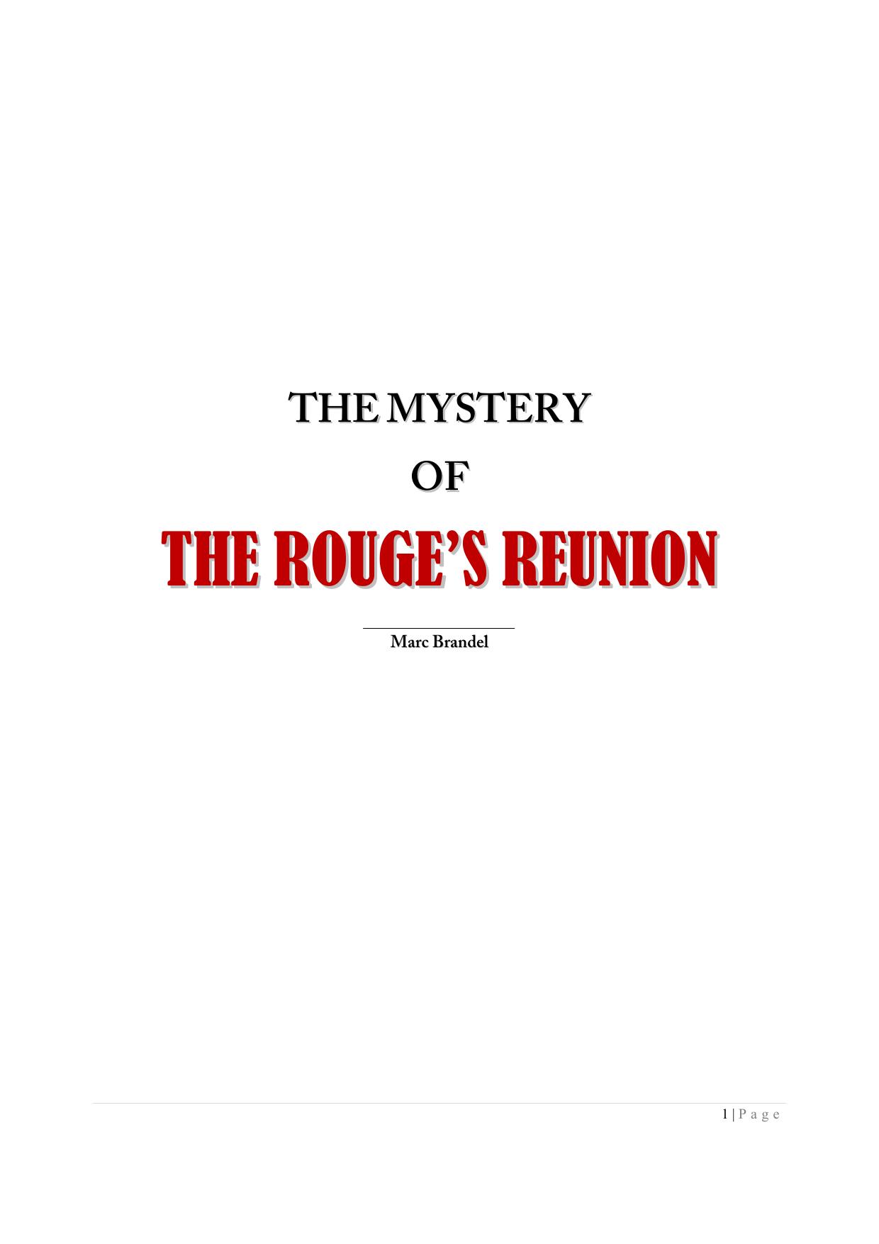 The Three Investigators 40 by The Mystery of the Rouge Reunion
