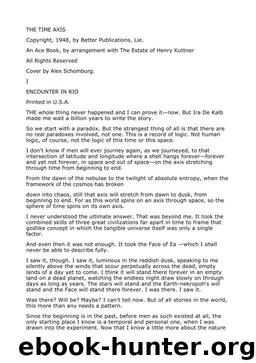 The Time Axis by Henry Kuttner