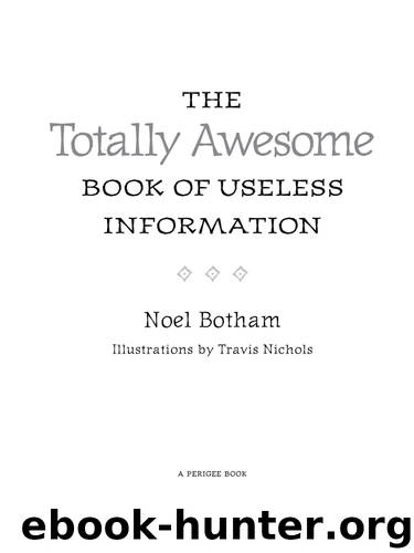 The Totally Awesome Book of Useless Information by Noel Botham
