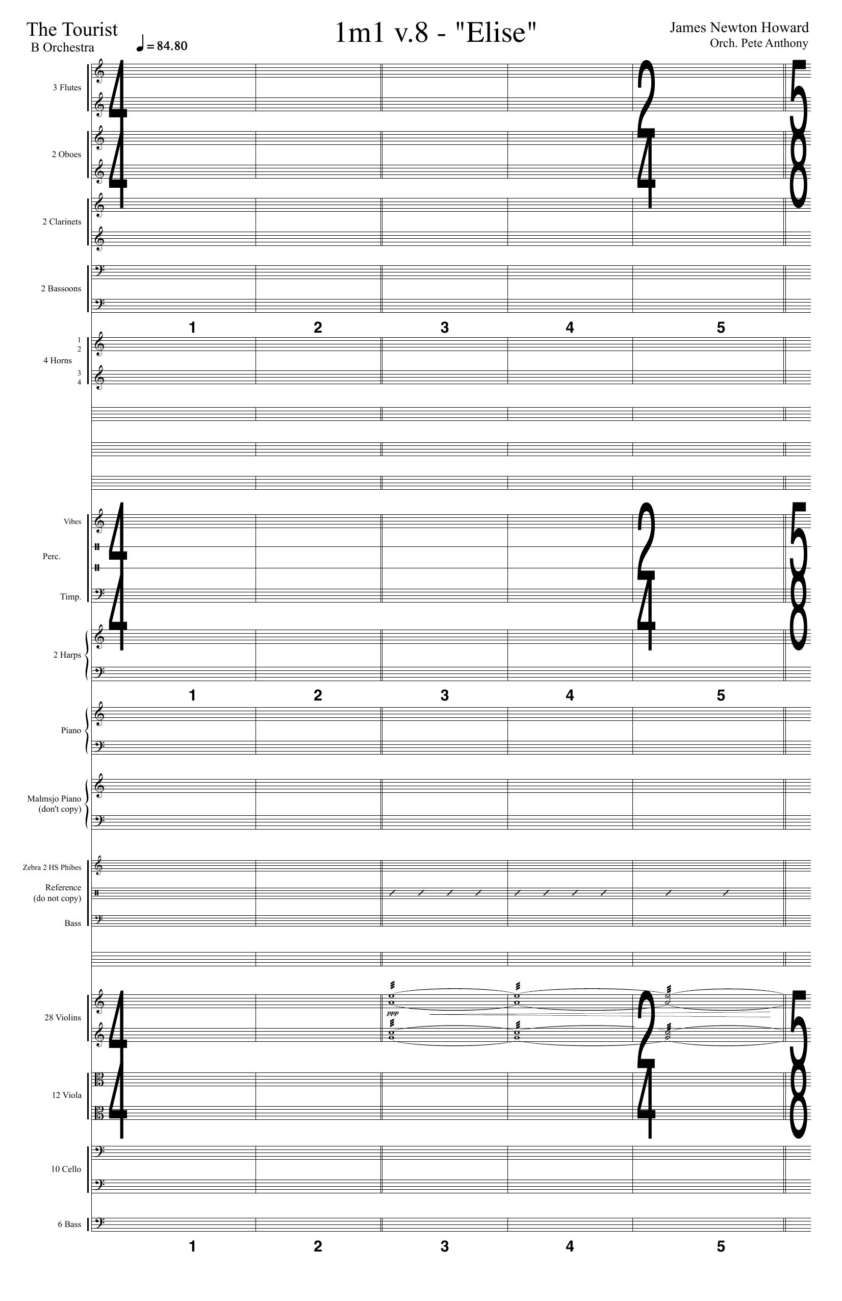 The Tourist Score by JNH