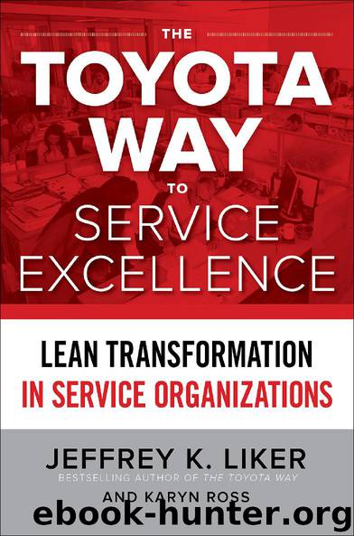 The Toyota Way to Service Excellence: Lean Transformation in Service Organizations by Jeffrey K. Liker & Karyn Ross