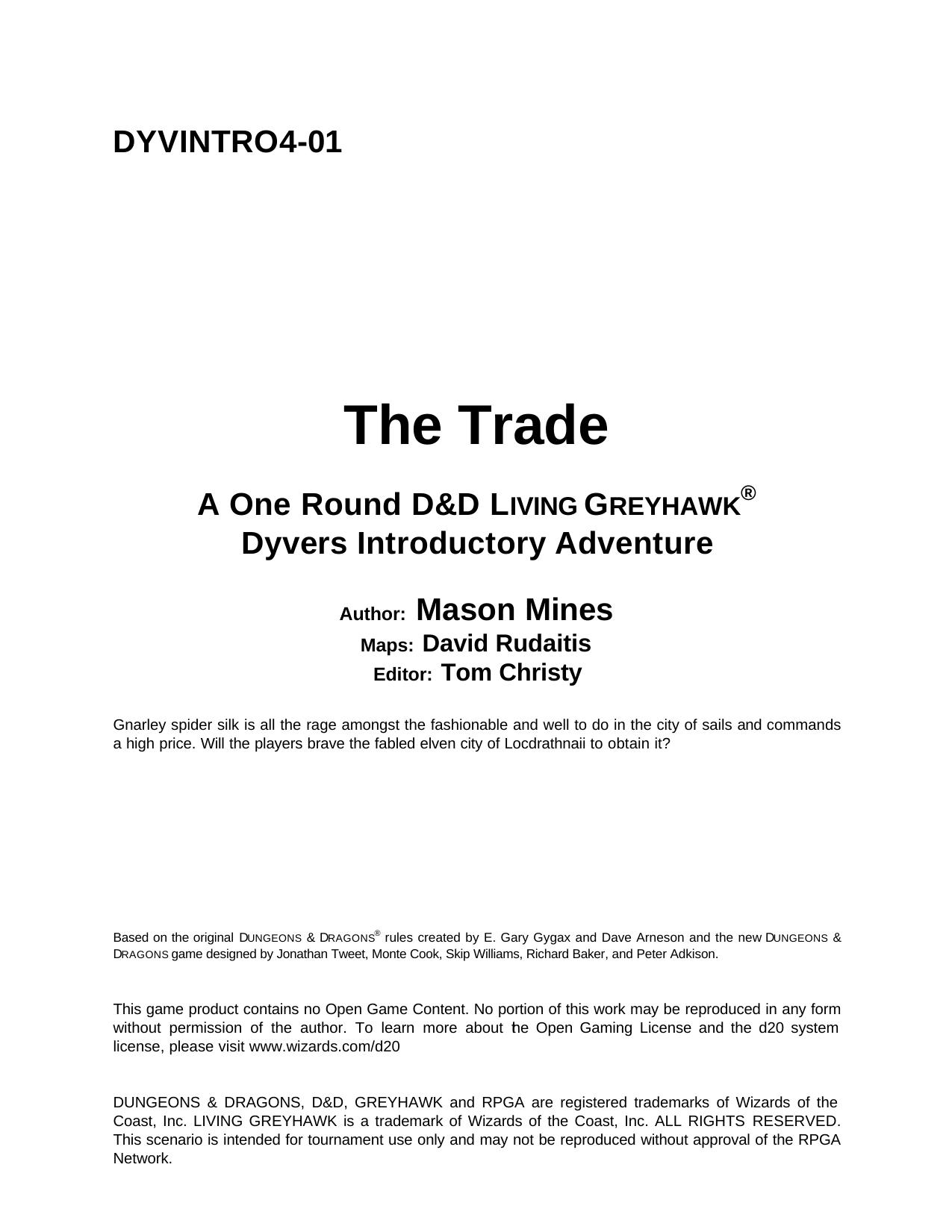 The Trade 121903.PDF by Tom Christy