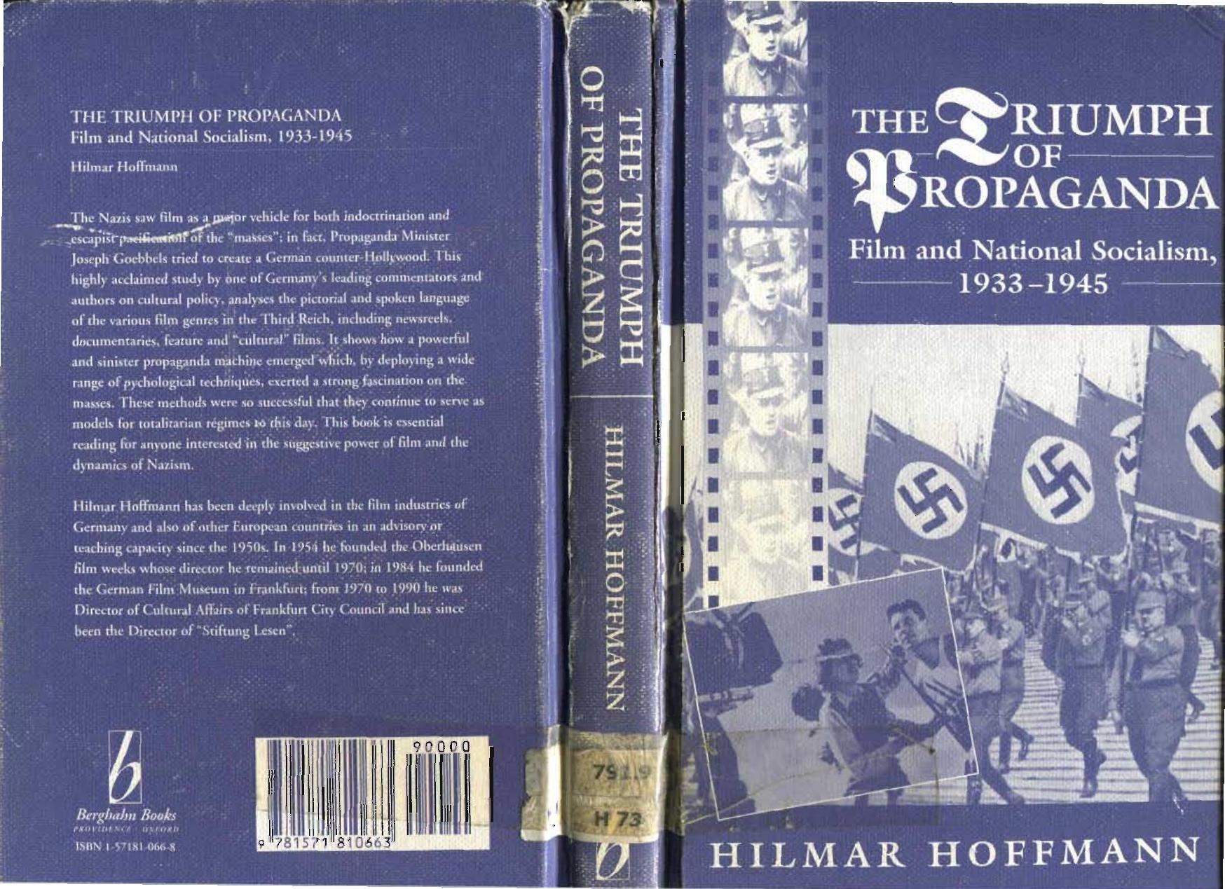 The Triumph of Propaganda: Film and National Socialism 1933-1945 by Hilmar Hoffmann