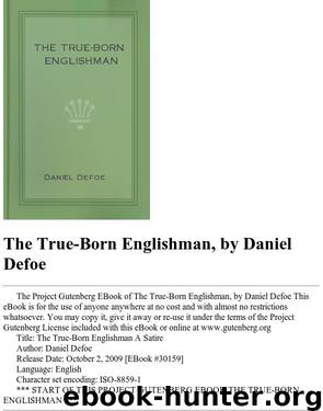 The True-Born Englishman by Daniel Defoe