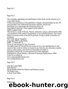 The Truth About Vampires by Unknown