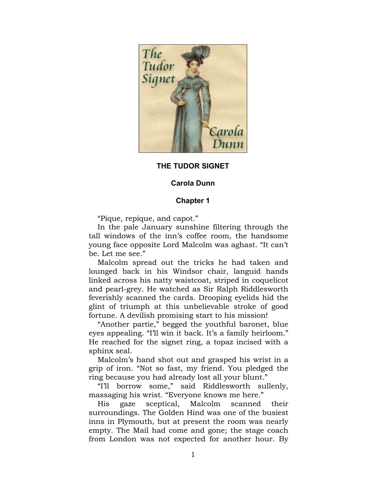 The Tudor Signet by Carola Dunn