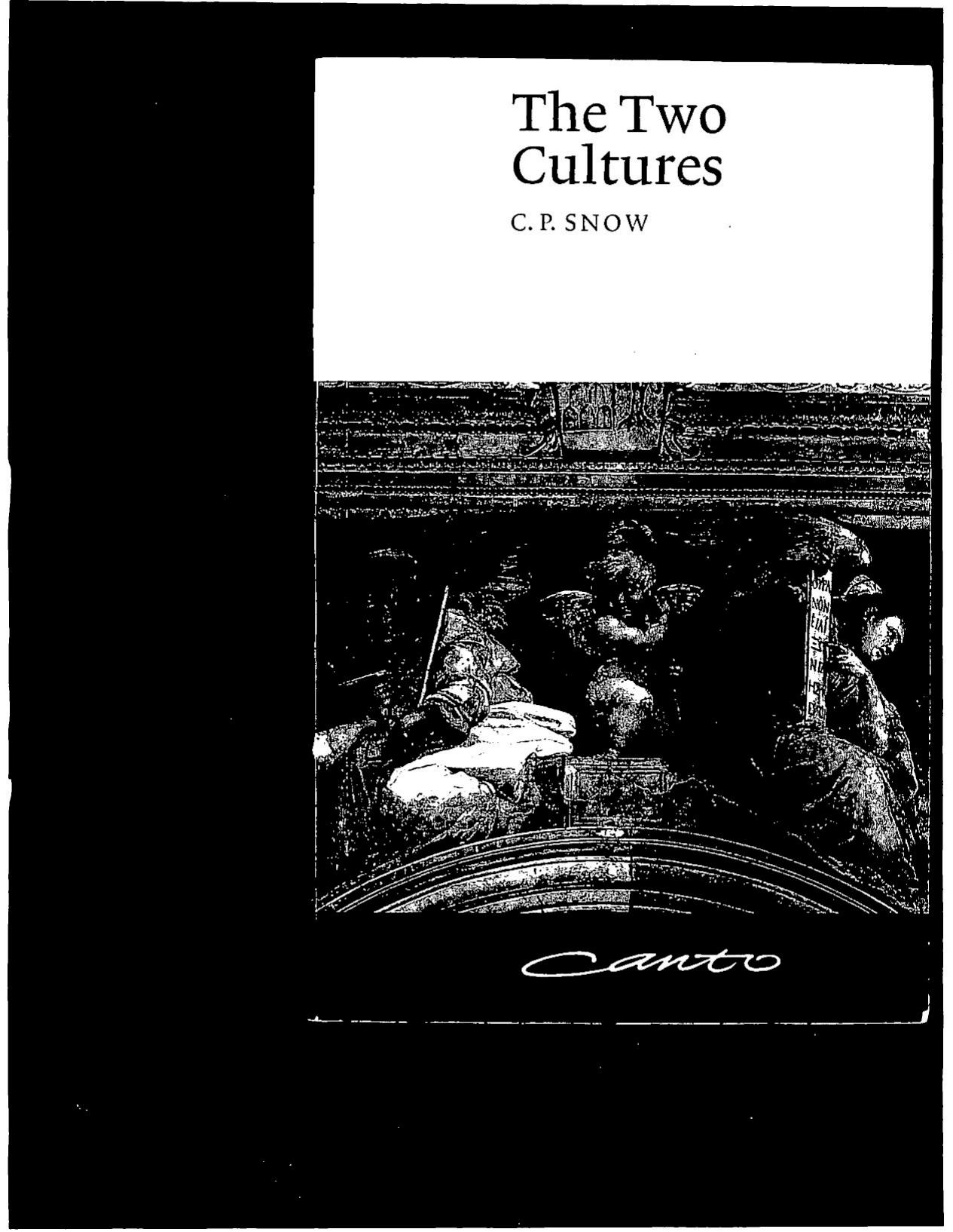 The Two Cultures by C. P. Snow