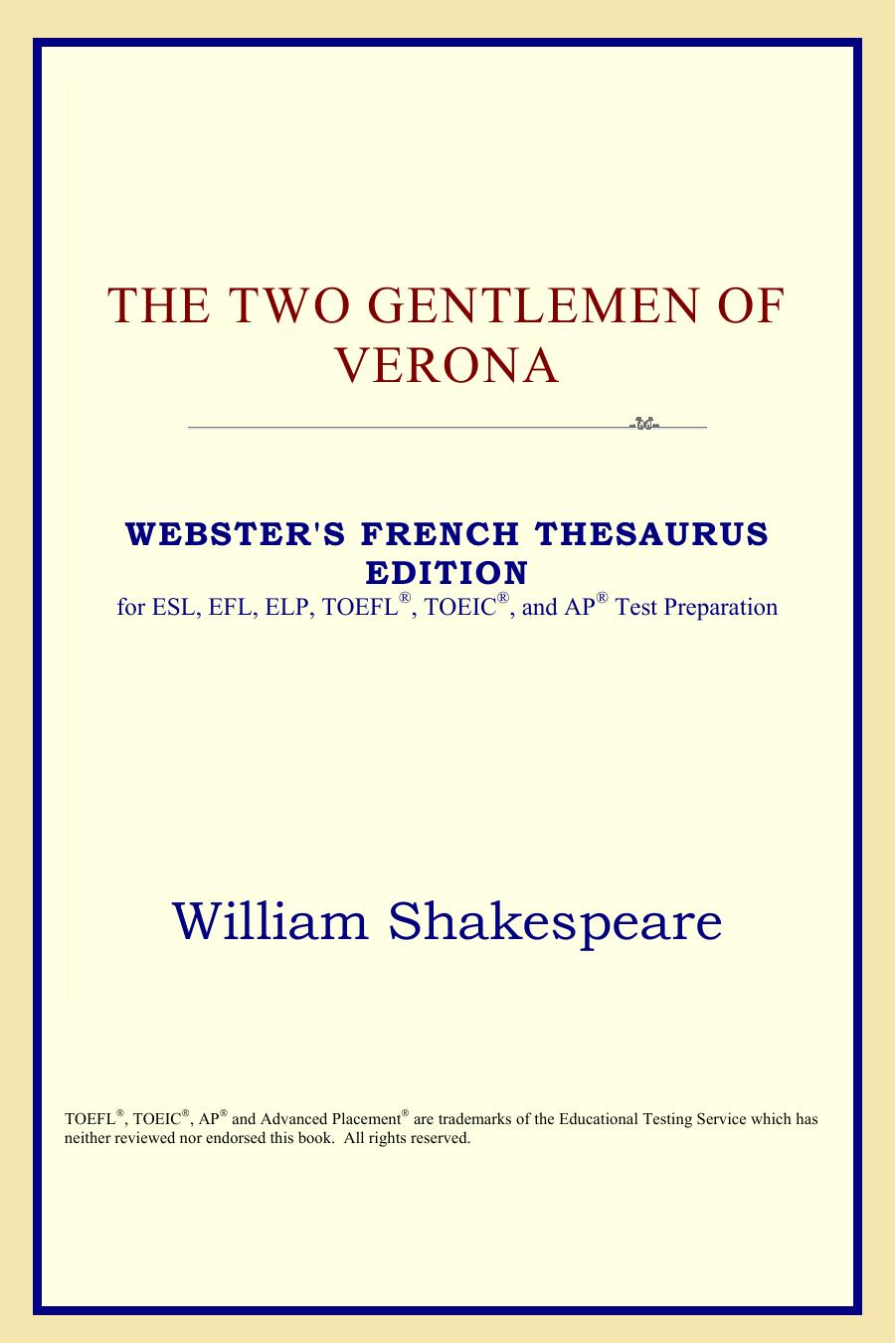 The Two Gentlemen of Verona by William Shakespeare