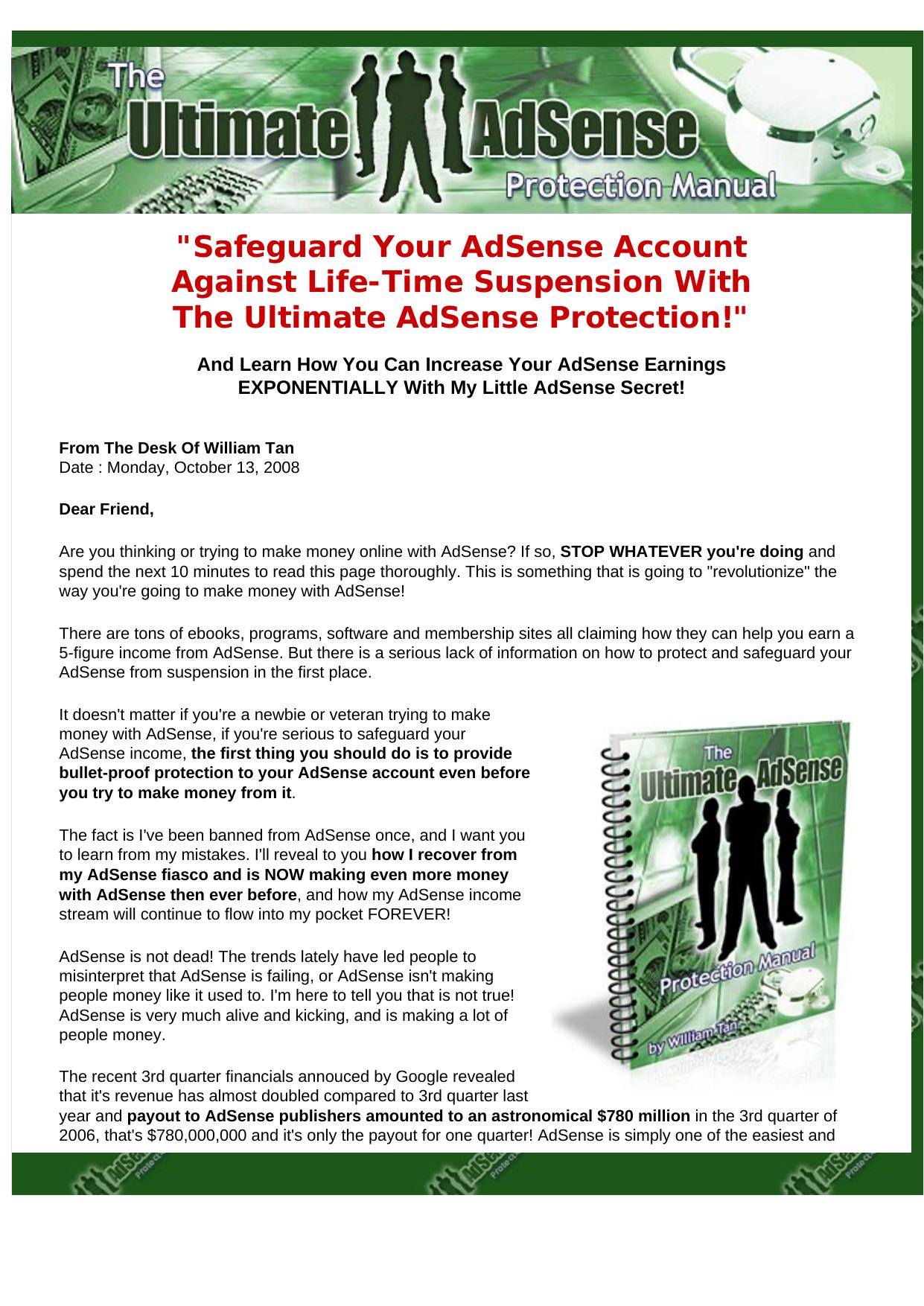 The Ultimate AdSense Protection Manual. by Best of Kuszter's Collection
