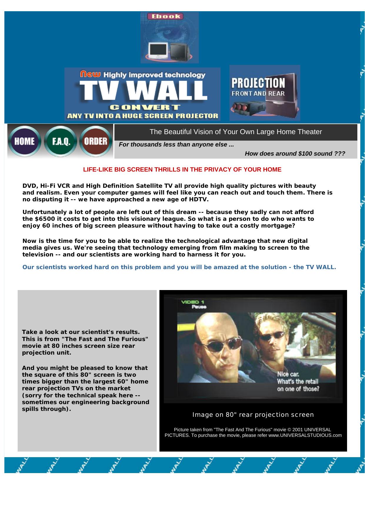 The Ultimate Big Screen Tv System. by Best of Kuszter's Collection