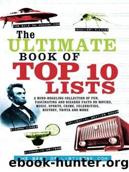 The Ultimate Book of Top Ten Lists: A Mind-Boggling Collection of Fun, Fascinating and Bizarre Facts on Movies, Music, Sports, Crime, Ce by Jami Frater & Jami Frater