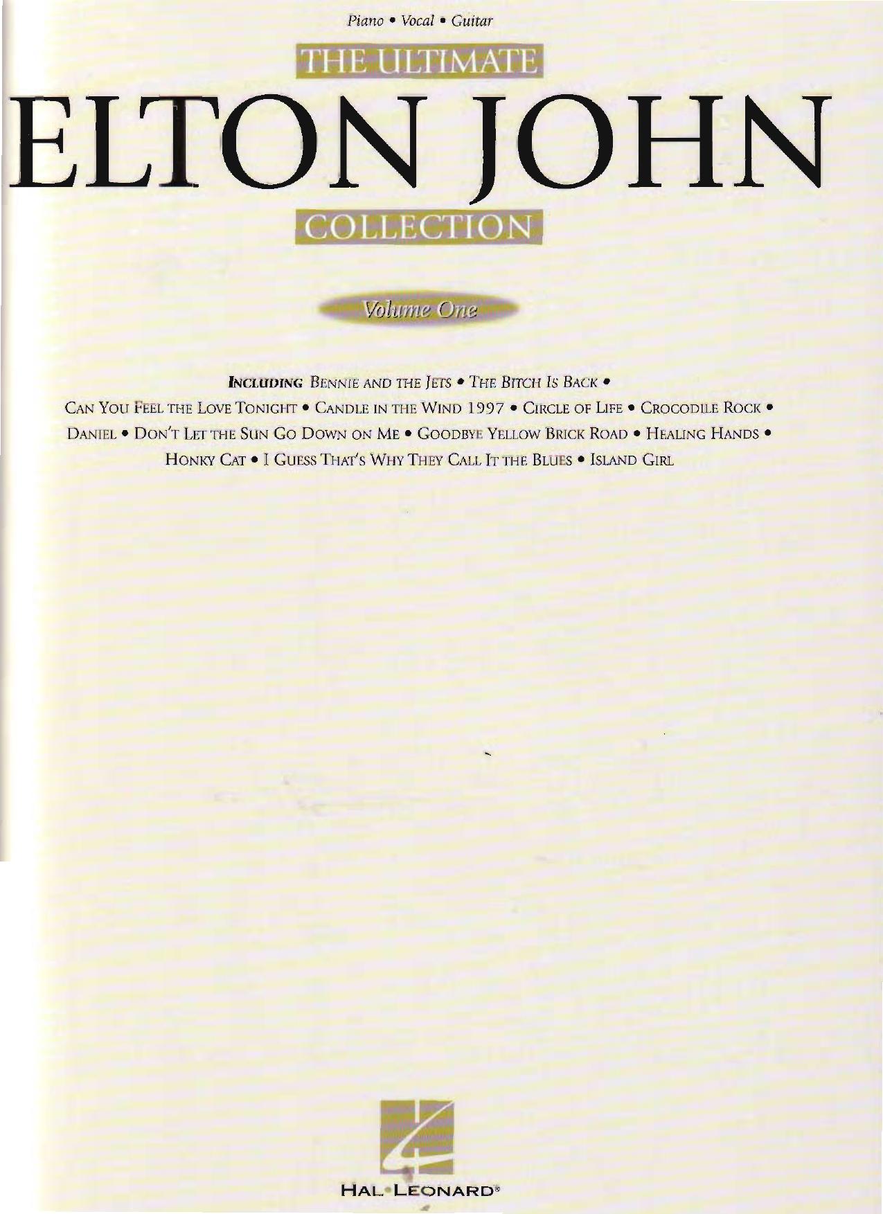 The Ultimate Elton John Collection: Volume One by Elton John