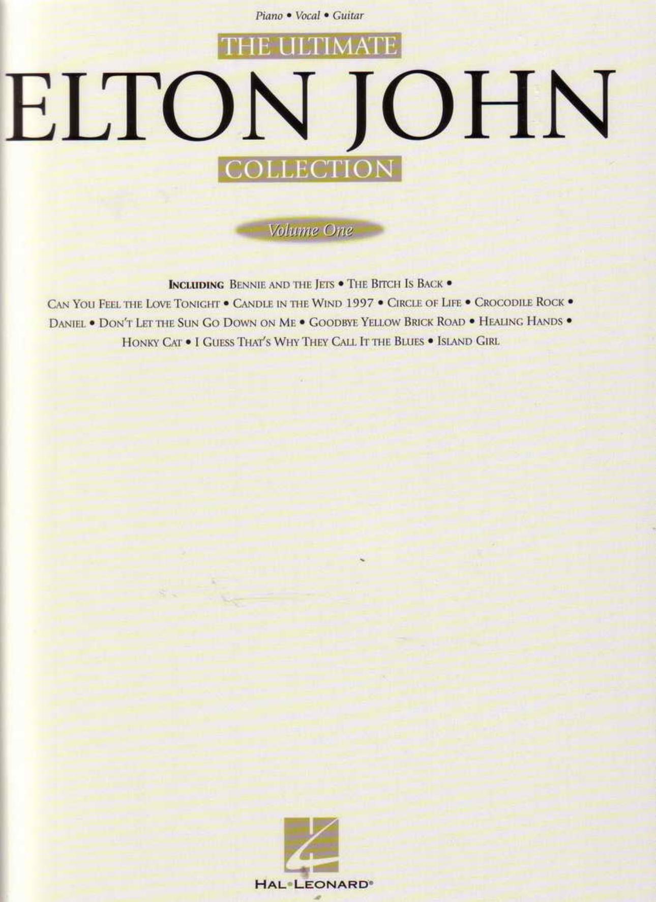 The Ultimate Elton John Collection. Volume 1 by Unknown